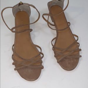 J crew beige strappy sandals